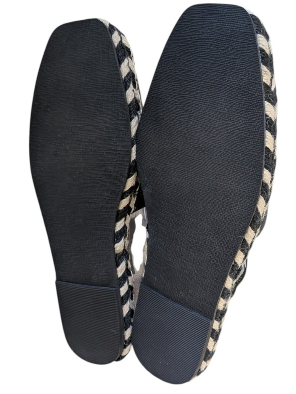 Linea Paolo Black and Beige Lace-Up Espadrille Flats... Size 7.5 - Picture 7 of 7